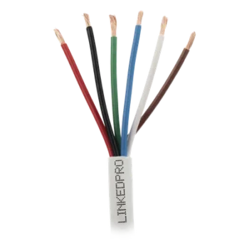 Cable para Alarma / 6 Conductores / 18 AWG / CMR Riser / 305 m (1000 ft) / Blanco