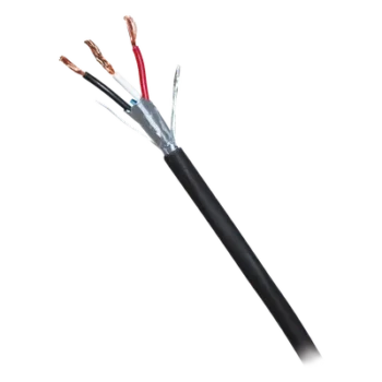 Cable para Alarma / 3 Conductores 18 AWG / Blindado / Antiflama / 305 m (1000 ft) / Negro