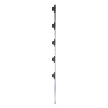 Poste de cerco eléctrico / 1.2 m (3.9 ft) / Acero galvanizado G60 / 5 aisladores de paso / 18 kV dieléctrico