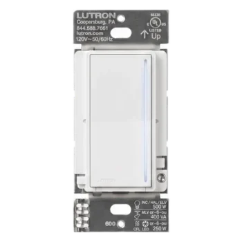 Atenuador de Pared Táctil / 250 W LED+ / 500 W Incandescente / 120 V / Neutro Requerido / Fase Seleccionable / RadioRA 3