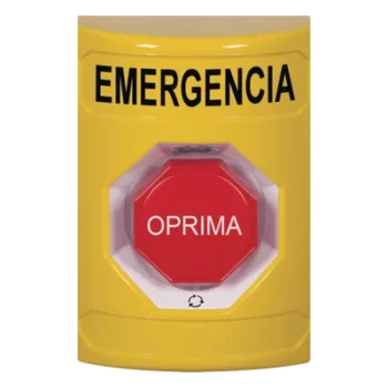 Botón de Emergencia Multifuncional / Acción Mantenida / LED Multicolor / UL/cUL/ADA / Diseño Antivandálico / Uso Interior-Exterior