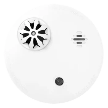 Detector de Temperatura Inalámbrico / Alerta a 57°C / Buzzer 85 dB / Cifrado AES-128 / Autónomo / Interior