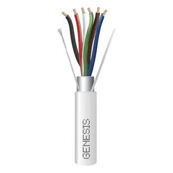 Cable para Alarma / 6 Conductores / 18 AWG / Blindado / Plenum / 305 m (1000 ft) / CL3P FPLP CMP FT6