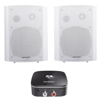 Sistema de Altavoces Amplificados / 2x20W RMS a 8Ω / Bluetooth / Woofer 5'' / Tweeter 1.5'' / Montaje en Pared / Respuesta 80 Hz-18 kHz