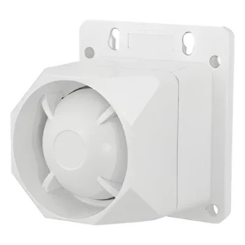 Sirena Exterior / 112 dB a 100 cm / 25W / Rango 1.5 a 3.5 kHz / Dos Tonos / ABS con Protección UV