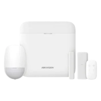 Kit de Alarma Inalámbrica / 48 Zonas / GSM 3G/4G Dual SIM / Wi-Fi 2.4 GHz / Hub con Batería de Respaldo / 1 PIR / 1 Contacto Magnético Slim / 1 Control Remoto