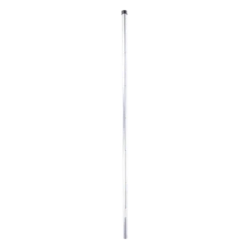 Poste de Esquina para Cerca Electrificada / 6 Aisladores / Tubo Galvanizado Cal. 18 / 1" Diámetro / 1.4 m (4.6 ft) Altura / Sin Pintar