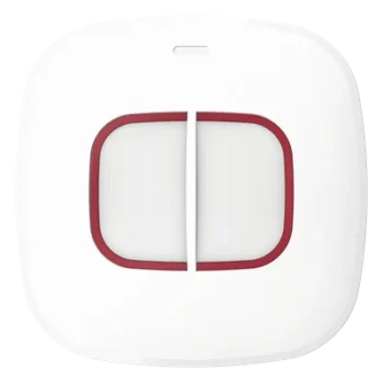 Botón de Pánico Doble Inalámbrico / Exterior IP66 / Comunicación 433 MHz / Salto de Frecuencia / Batería 3 Años