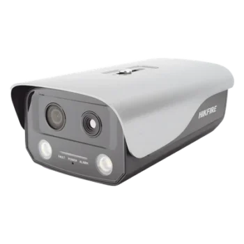 Cámara IP de Detección Térmica de Incendios / Doble Lente 4 MP Óptico + 1 MP Térmico / Rango 0 a 400 °C / Precisión ±2 °C / IP66 / WDR 120 dB