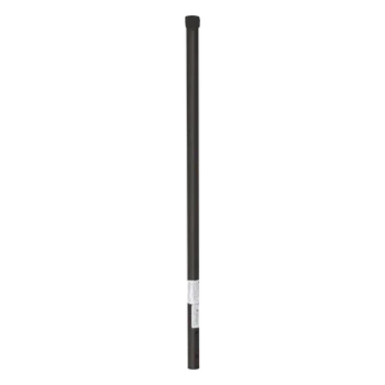 Poste de Esquina para Cerca Electrificada / Acero Galvanizado Cal. 18 / 1" Diámetro / 0.8 m (2.6 ft) Alto / 3 Aisladores / Pintura Electrostática Negra