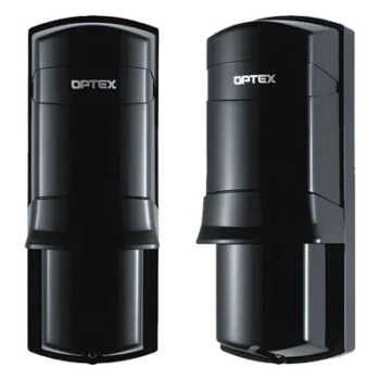 Barrera Fotoelectrica Perimetral / Doble Haz Infrarrojo 100 m (328.1 ft) / Alineacion LED ±90° / IP55 / Relé Forma C / Consumo 46 mA