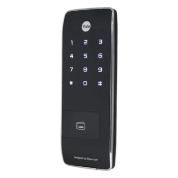 Cerrojo Electrónico de Sobreponer / Perfil Ultra Delgado 11 mm / 40 Usuarios RFID / PIN 4-8 Dígitos / Cierre Automático / Alarma Multifuncional / 4 Pilas AA / Puerto Emergencia 9V