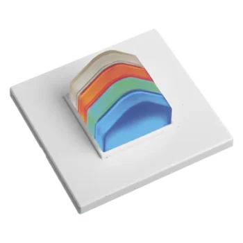 Luz de Indicación Hospitalaria Cuatricolor / 4 Segmentos Luminosos RGB / Alimentación 12 VCC / Bus RS485 / 45x45x30 mm / DIN VDE 0834