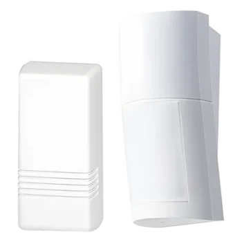 Detector PIR Exterior Inalámbrico / 120° / 12 m (40 ft) / Montaje Ajustable 0.8 a 2.7 m (2.6 a 8.9 ft) / 2 Zonas Independientes / IP Compatible