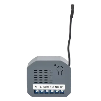 Micromódulo On/Off Z-Wave / Alimentación Universal 85-260V AC / Frecuencia 908.4 MHz / Contacto Seco 250V/3A / Compacto 44x38x17 mm (1.73x1.50x0.67 in)