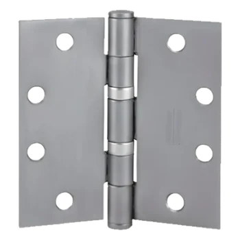 Kit de Bisagras con Baleros / Acero Calibre 0.134 / 4.5' x 4.5' / Cromo Satinado / Certificación UL / 3 Piezas