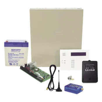 Panel de Control Antirrobo Híbrido / 8 a 48 Zonas / 3 Particiones / Comunicador 2G / Teclado-Receptor Inalámbrico