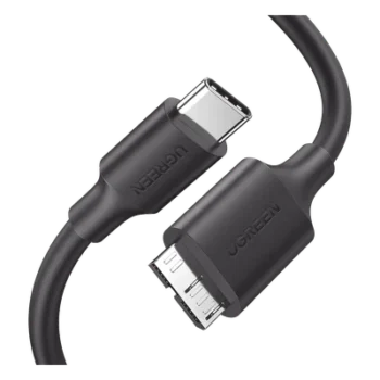 Cable USB-C 3.0 a Micro-B / 5 Gbps / 1 m / Carga Rápida / 10,000 Inserciones / Blindaje Múltiple