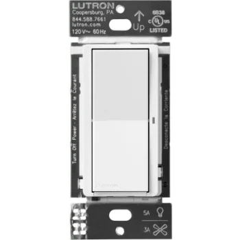 Interruptor Inteligente de Pared / On/Off No Regulable / 120 V con Neutro / 5 A LED / 600 W Incandescente / Control Pico y Smart Hub / 3 Vías