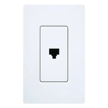 Jack Telefónico de Pared / RJ11 6 Conductores / Diseño a Ras / Compatible Placas Claro y Satin Colors