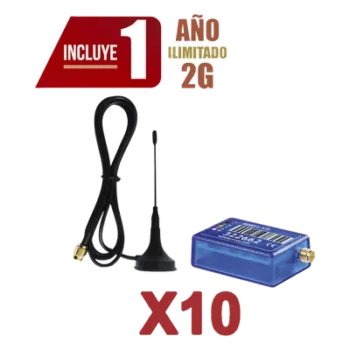 Comunicador de Alarma / 2G / 10 Unidades / App Remota / 100 Usuarios / 3x4.5x1.5 cm
