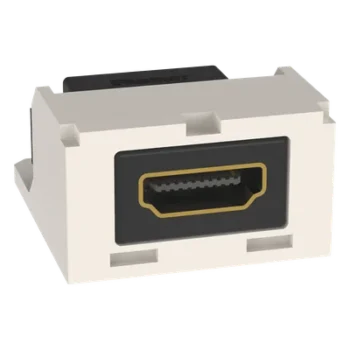 Módulo Acoplador HDMI 2.0 / Tipo-A Hembra-Hembra / Categoría 2 / 2 Espacios Mini-Com / 1.37 x 1.13 x 0.72 in (34.85 x 28.70 x 18.29 mm)