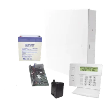 Panel de Alarma Híbrido / 8 Zonas Cableadas Expansible a 48 / Teclado con 4 Zonas Integradas / Monitoreo IP y 4G / 3 Particiones