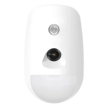 Detector PIR con Cámara Integrada / Full HD 1080p / Detección 12 m (39.4 ft) / Ángulo 85.9° / Inmunidad Mascotas 30 kg / Bus Híbrido