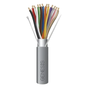 Cable de Cobre para Alarmas / 12 Conductores Calibre 22 AWG / Riser CMR CL3R FPLR / 305 m (1000 ft) / Interior / Gris