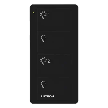 Control Inalámbrico de 4 Botones / 2 Grupos de Luces / RF 431-437 MHz / Alcance 18 m (59 ft) Línea de Vista / Batería 10 Años / Montaje Múltiple