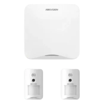 Kit de Alarma Inalámbrico / Wi-Fi 2.4 GHz y GSM 3G/4G / 16 Zonas Configurables / 2 Cámaras PIR con Verificación Visual / Alcance Radio 1200 m / Inmunidad Mascotas 24 kg