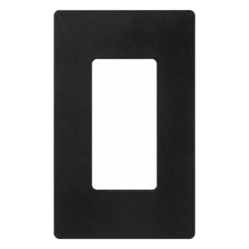 Placa de Pared Decorativa / 1 Espacio / Diseño Sin Tornillos Visibles / Acabado Satinado Midnight / Perfil Delgado 7.6 mm