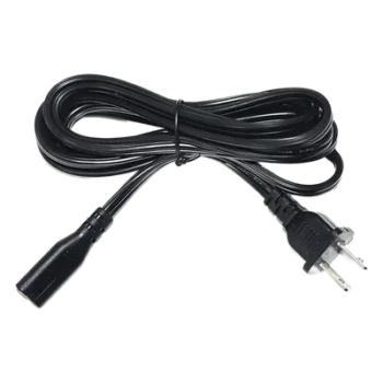 Cable de Alimentación CA / 120-240 Vca / 18 AWG / 2 Conductores / 1.8 m (5.91 ft) / Clavija Tipo A / UL