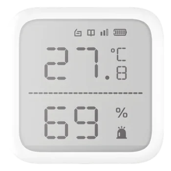 Sensor Inalámbrico de Temperatura y Humedad / Rango -35°C a 99°C / Alcance 800 m (2624.7 ft) / Cifrado AES-128 / Diseño Compacto 2.7" / Interior