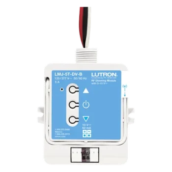 Módulo de Atenuación RF / Control 0-10 V / Conmutación 5 A / Radiofrecuencia 431-437 MHz / Alcance 9 m (29.5 ft) / UL Plenum