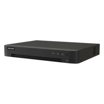 DVR Pentahíbrido / 16 Canales TurboHD + 16 Canales IP / 8 Megapixel (4K) / H.265+ / Audio Bidireccional / 1 Bahía HDD 10 TB / AcuSense