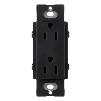 Tomacorriente Dúplex / 15 A / 125 V / Formato Decorador / Acabado Midnight / Línea Satin Colors