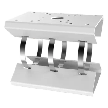 Montaje para Poste / PTZ y Radar / Metal / 200x130x160 mm / 7.87x5.12x6.30 pulgadas / 2.1 kg / Blanco
