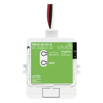 Módulo de Relevador Inalámbrico / 5 A / 120/277 V / Softswitch / RF 9 m (29.5 ft) a través de muros / Hasta 10 Controles y Sensores / Memoria ante Fallas