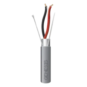 Cable Riser Blindado / 2x22 AWG / 305 m (1000 ft) / Gris / UL 1666 / Aplicaciones Seguridad y Automatización