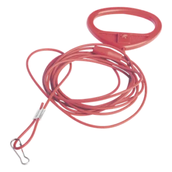 Tirador de Emergencia para Baño Hospitalario / Cordón Antibacteriano 2 m (6.6 ft) / Broche Antiestrangulamiento / Activación Desde el Suelo