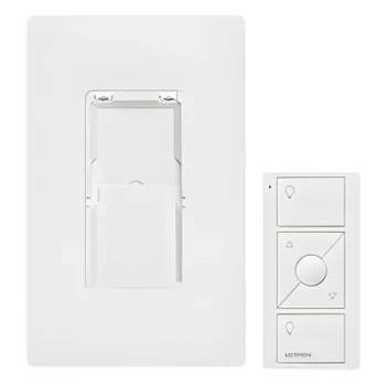 Kit de Control de Pared Inalámbrico / 3 Botones con Subir/Bajar / Alcance 9 m (29.5 ft) a través de Muros / Batería CR2032 10 Años / Frecuencia 431-437 MHz
