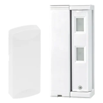 Sensor de Movimiento Inalámbrico / Tipo Cortina / Alcance Ajustable 2 m (6.6 ft) o 5 m (16.4 ft) / 100% Exterior / Inmunidad Mascotas 25 kg / Rotación 190°