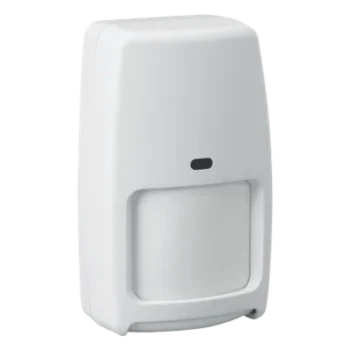 Sensor de Movimiento Inalámbrico / Doble Tecnología PIR y Microondas / Cobertura 15 x 18 m (49.2 x 59.1 ft) / Inmunidad a Mascotas hasta 22.6 kg / Ángulo 90° / Batería 4 x AA