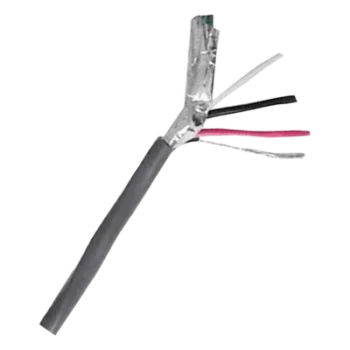 Cable Multiconductor CMR Shielded / 3C/18 AWG / Blindaje Maylar Aluminizado + Dren / Cubierta PVC Riser Antiflama / 300V / 105°C / UL 444 y UL 1666 / Control de Acceso y Comunicaciones