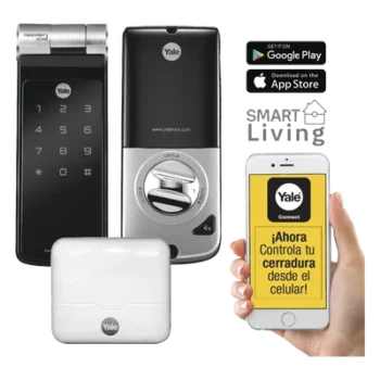 Kit de Hub con Cerradura Inteligente / Código PIN / Biometría / Control Smartphone / WiFi / Hasta 16 Dispositivos