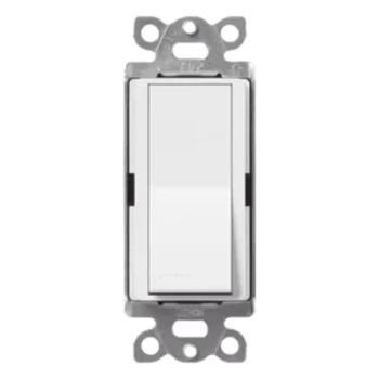 Interruptor de Pared Unipolar / 15 A / 120/277 V / Accionamiento Paleta / Acabado Snow Satinado