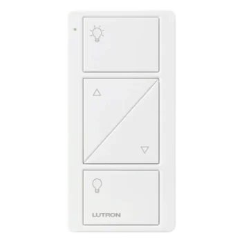 Control Inalámbrico de Iluminación / 4 Botones / RF 431-437 MHz / Alcance 18 m (59 ft) / Batería 10 Años / Blanco Brillante