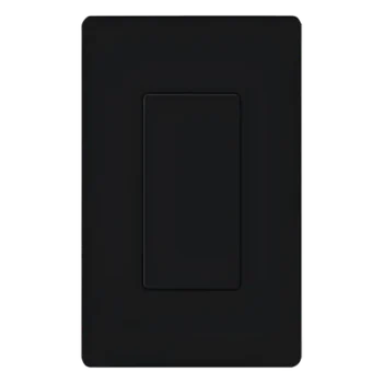 Inserto Ciego para Placa de Pared / Apertura Estilo Designer / Acabado Brillante Negro / Color Estable UV
