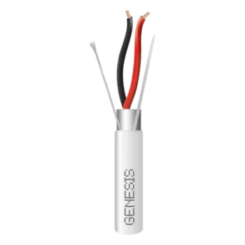 Carrete de Cable / 2 x 14 AWG / Blindado / Plenum / 305 m (1000 pies) / Blanco / Audio, Seguridad y Control